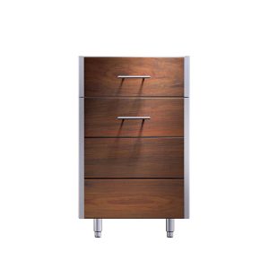 Kalamazoo Arcadia 21 Inch Cabinet - Drawer Over Door - Left Hinge - Ipe Finish - KD-21-2L-IPE-S4