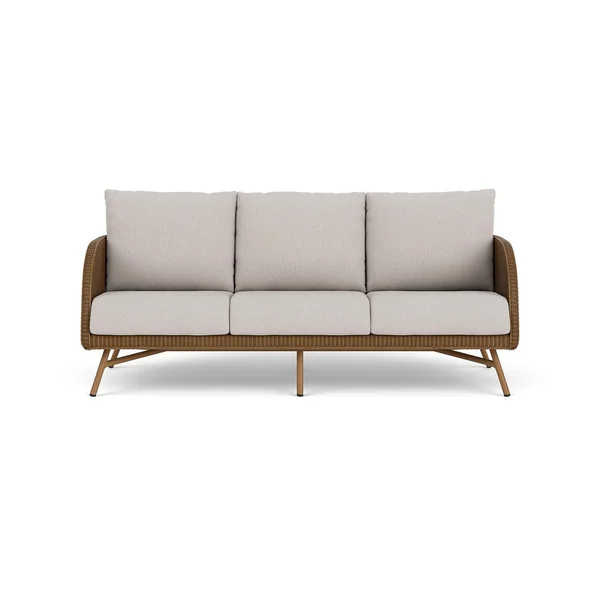 Essence Lloyd Loom Sofa in Hickory/Remy Cloud by Lloyd Flanders