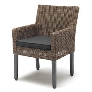 Kettler BRETANGE Chair w/ Canvas Coal Cushions, Set of 2