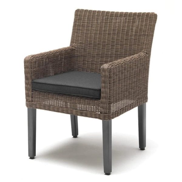 Kettler BRETANGE Chair w/ Canvas Coal Cushions, Set of 2