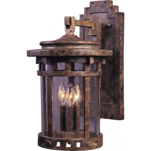 Maxim Santa Barbara VX Three Light 16-Inch Outdoor Wall Light - Sienna - 40034CDSE