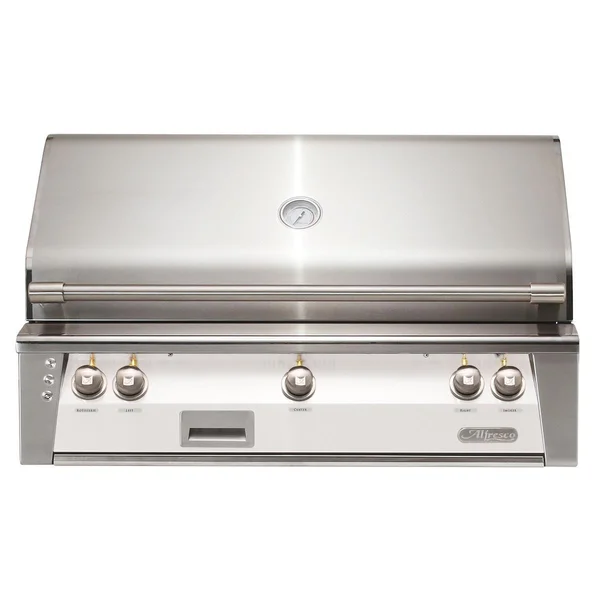 Alfresco ALXE 42-Inch Built-In Propane Grill With Sear Zone And Rotisserie in Signal White Gloss - ALXE-42SZ-LP-S9003