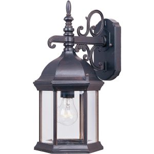 Maxim Builder Cast One Light 16-Inch Outdoor Wall Light - Empire Bronze - 1071CLEB