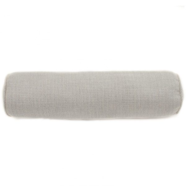 Sunbrella Hybrid Smoke Outdoor Bolster Pillow W/ Piping By BBQGuys Signature - 6 X 24
