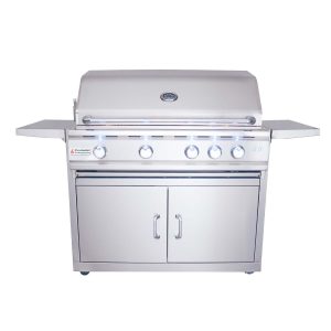 RCS Cutlass Pro 38 Inch Natural Gas Grill w/ Ceramic Briquette Tray Flame Tamers - RON38BCK