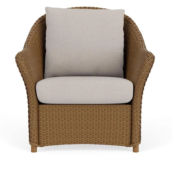 Weekend Retreat Lloyd Loom Club Chair in Hickory/Remy Cloud by Lloyd Flanders