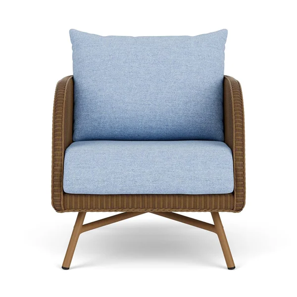 Essence Lloyd Loom Club Chair in Hickory/Demo Skyway by Lloyd Flanders