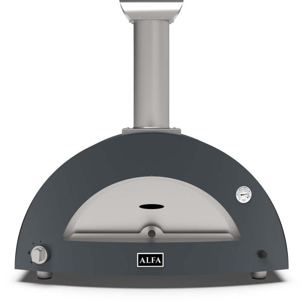 Alfa Moderno 3 Pizze Natural Gas Pizza Oven - Anthracite Grey - FXMD-3P-MGRIA-U
