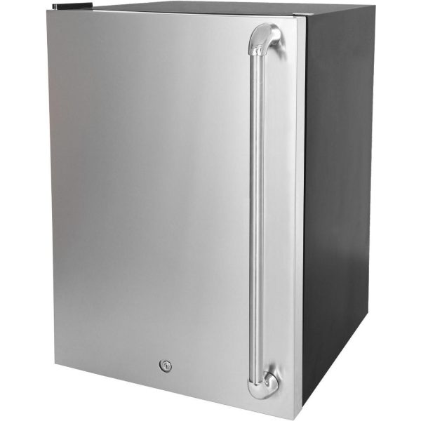 Blaze 20-Inch 4.4 Cu. Ft. Left Hinge Compact Refrigerator w/Stainless Steel Door & Towel Bar Handle - BLZ-SSRF126