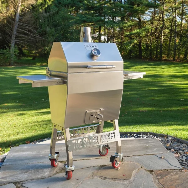 Rocket Outdoors Small Silver Rocket Kamado Grill - SMSRG