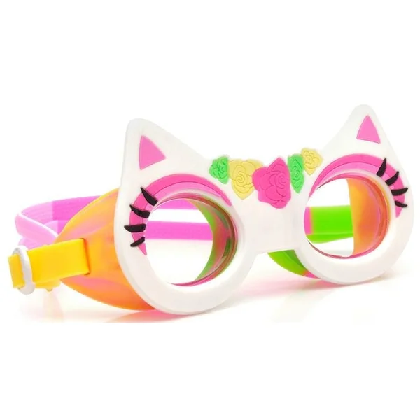 Mini Flower White Cat Goggles