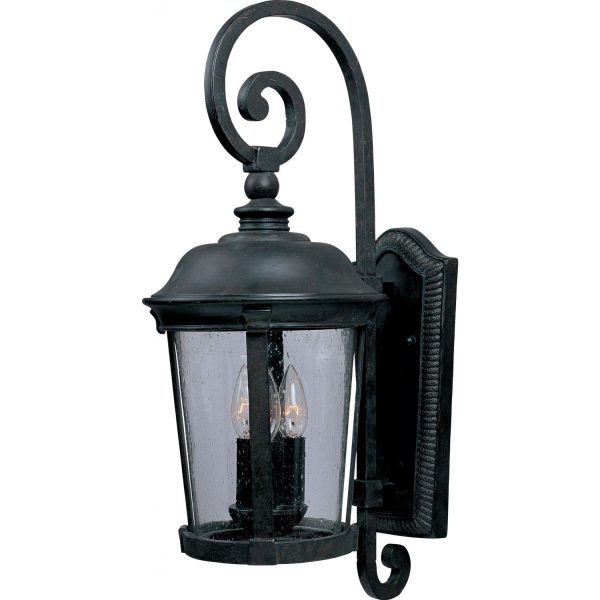 Maxim Dover VX Three Light 31-Inch Outdoor Wall Light - Bronze - 40095CDBZ