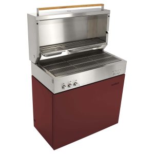 Flammkraft Model D Propane Gas Grill - Ruby - 1029543
