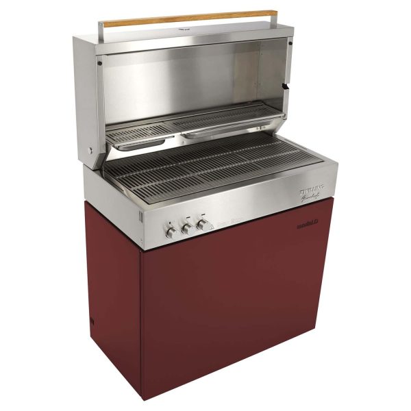 Flammkraft Model D Propane Gas Grill - Ruby - 1029543