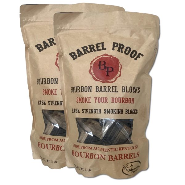Barrel Proof Bourbon Barrel Blocks Wood Chunks - 2 Pack