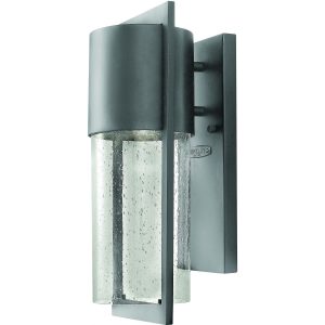 Hinkley Lighting Shelter One Light 16-Inch Dark Sky Outdoor Wall Light - Hematite - 1320HE
