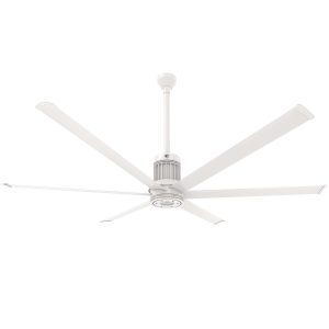Big Ass Fans 84-Inch i6 Ceiling Fan Universal Mount W/24-Inch Ext Tube & LED in White - MK-I61-071906A729I24S2
