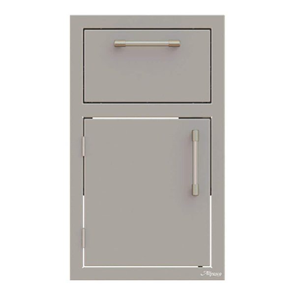 Alfresco 17-Inch Stainless Steel Left-Hinged Soft-Close Door & Paper Towel Holder Combo - AXE-DTH-L-SC