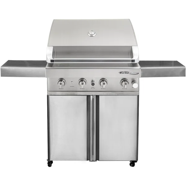 Turbo Elite 32-Inch 4-Burner Propane Gas Grill With Rear Infrared Burner - BTE3221BLP