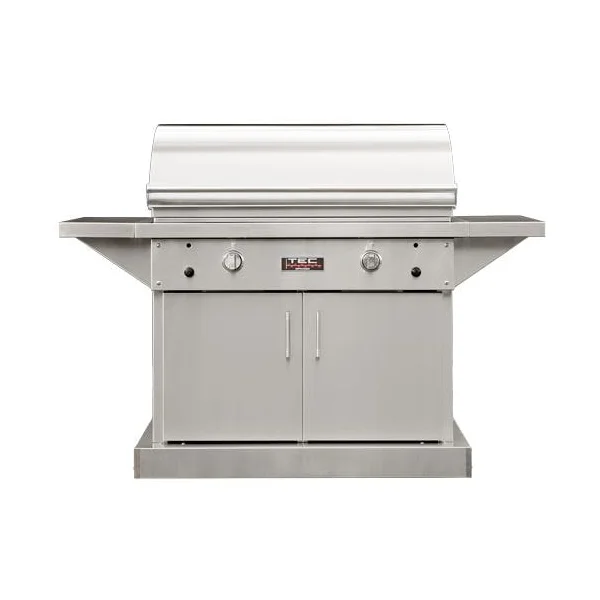 TEC Sterling Patio FR 44-Inch Infrared Propane Gas Grill On Stainless Cabinet - STPFR2LPCAB