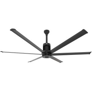 Big Ass Fans 84-Inch i6 Ceiling Fan Universal Mount W/12-Inch Ext Tube in Black - MK-I61-071906A728I12