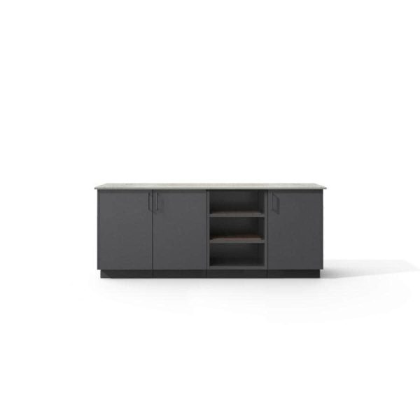Urban Bonfire Solstice Outdoor Kitchen w/ Keon Dekton Countertop & Anthracite Finish - B-Solstice-Keon-Anthracite
