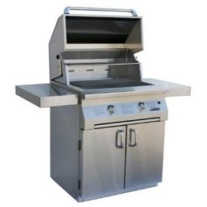 Solaire 30 Inch All Infrared Natural Gas Grill On Standard Cart - SOL-IRBQ-30CIR-NG
