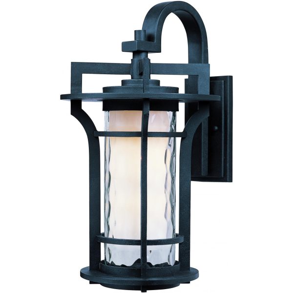 Maxim Oakville One Light 14-Inch Outdoor Wall Light - Black Oxide - 30484WGBO