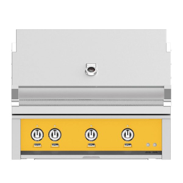 Hestan 36-Inch Built-In Natural Gas Grill W/ Rotisserie - Sol - GABR36-NG-YW