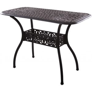 Series 60 52 X 26 Inch Cast Aluminum Counter Height Console Table by Darlee