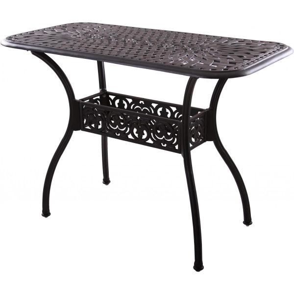 Series 60 52 X 26 Inch Cast Aluminum Counter Height Console Table by Darlee