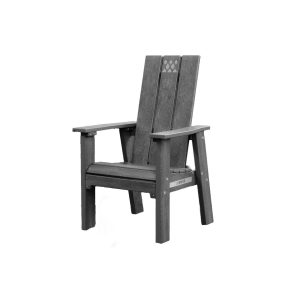 X Series Recycled Plastic Club Chair in Gray by Breeo