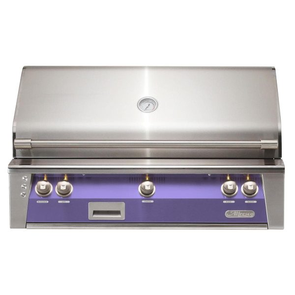 Alfresco ALXE 42-Inch Built-In Propane Grill With Rotisserie in Blue Lilac - ALXE-42-LP-S4005
