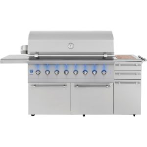 American Made Grills Encore 54-Inch Freestanding Hybrid Grill - Natural Gas - ENCFS54-NG