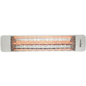 Eurofase Astra Series 39 Inch 2000 Watt Single Element Marine Grade 208V Electric Patio Heater in Stainless Steel - EF20208S4