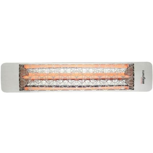 Eurofase Astra Series 39 Inch 2000 Watt Single Element Marine Grade 208V Electric Patio Heater in Stainless Steel - EF20208S4