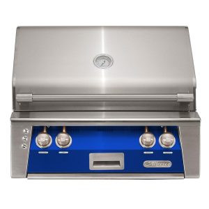 Alfresco ALXE 30-Inch Built-In Propane Grill With Sear Zone And Rotisserie in Ultramarine Blue - ALXE-30SZ-LP-S5002