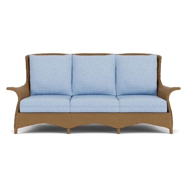 Mandalay Lloyd Loom Sofa in Hickory/Demo Skyway by Lloyd Flanders