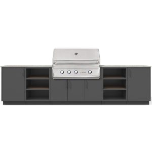 Urban Bonfire Savannah 42 Outdoor Kitchen w/ Twin Eagles Propane Grill, Keon Dekton Countertop & Anthracite Finish - B-Savannah-42-TwinEagles-Keon-Anthracite