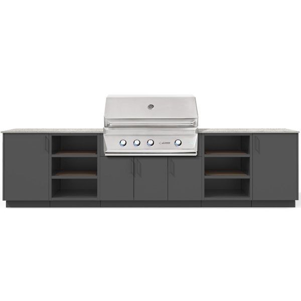 Urban Bonfire Savannah 42 Outdoor Kitchen w/ Twin Eagles Propane Grill, Keon Dekton Countertop & Anthracite Finish - B-Savannah-42-TwinEagles-Keon-Anthracite