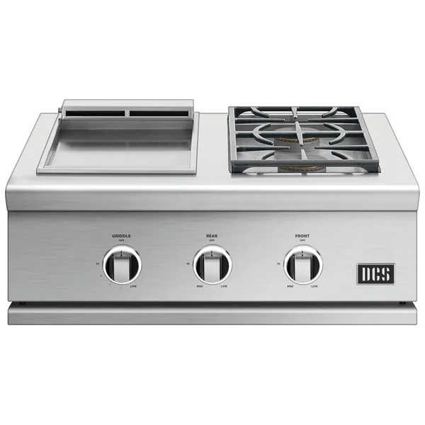 DCS Series 9 30-Inch Propane Double Side Burner with Griddle - GDSBE1-302-L