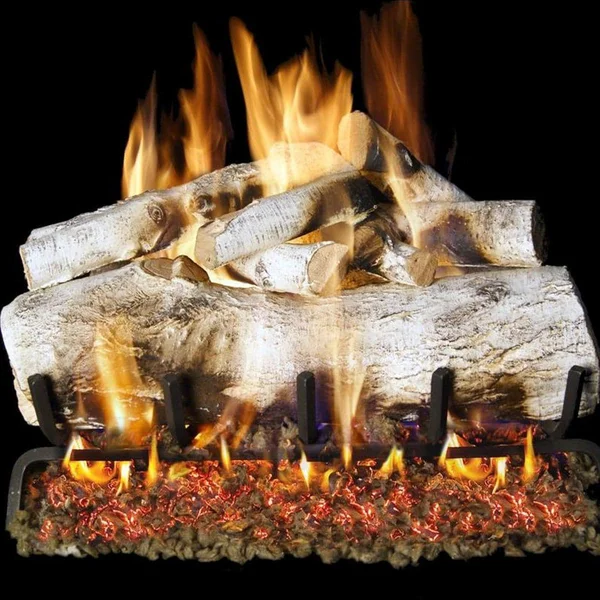 Peterson Real Fyre 24-Inch White Mountain Birch Gas Logs (Logs Only - Burner Not Included)