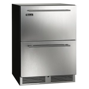 Perlick 24-Inch C-Series Stainless Steel Outdoor Refrigerator Drawers - HC24RO-4-5