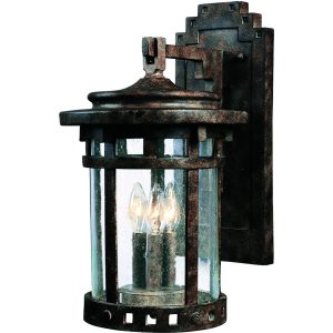 Maxim Santa Barbara DC Three Light 16-Inch Outdoor Wall Light - Sienna - 3134CDSE
