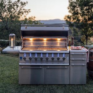 American Made Grills Muscle 54-Inch Freestanding Hybrid Grill - Propane - MUSFS54-LP