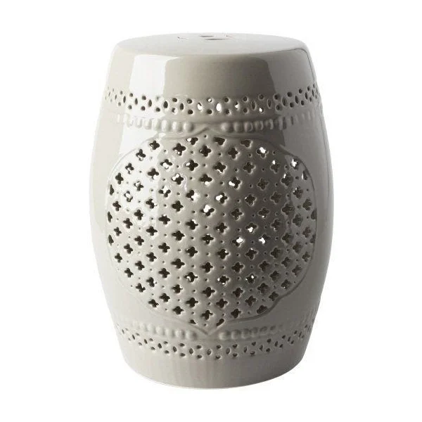 Auburndale Outdoor Garden Stool - Taupe