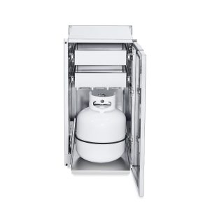 Crown Verity Infinite Series 18-Inch Stainless Steel Cabinet Module w/ Propane Tank Holder & Two Drawers - ICM-PH-2D