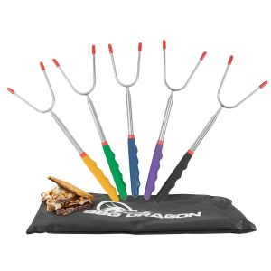 Marshmallow Roasting Sticks - 5 pc - Color Coded