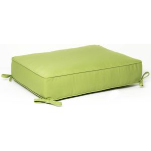 Sunbrella Canvas Ginkgo Small Outdoor Replacement Ottoman Cushion W/ Piping By BBQGuys Signature