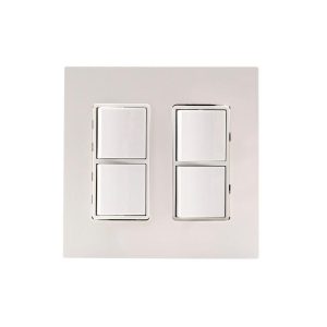 Eurofase Dual Duplex Switch Wall Plate And Gang Box In Stainless Steel - EFDWPS